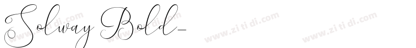 Solway Bold字体转换